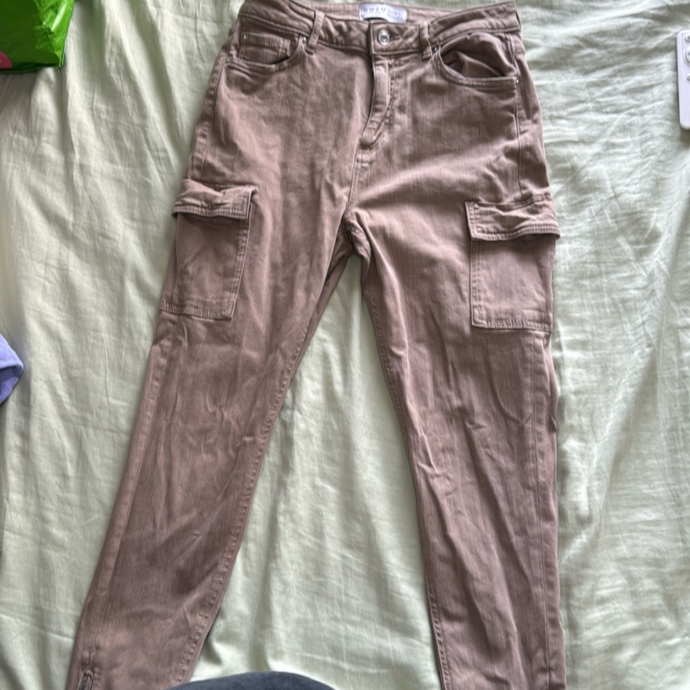Dark khaki pants